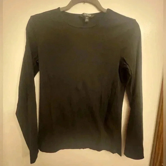 Lauren Ralph Lauren Tops - Black Lauren Ralph Lauren long sleeve tee shirt tshirt Small EUC